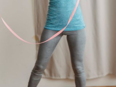 Man practicing rhythmic movement outdoors